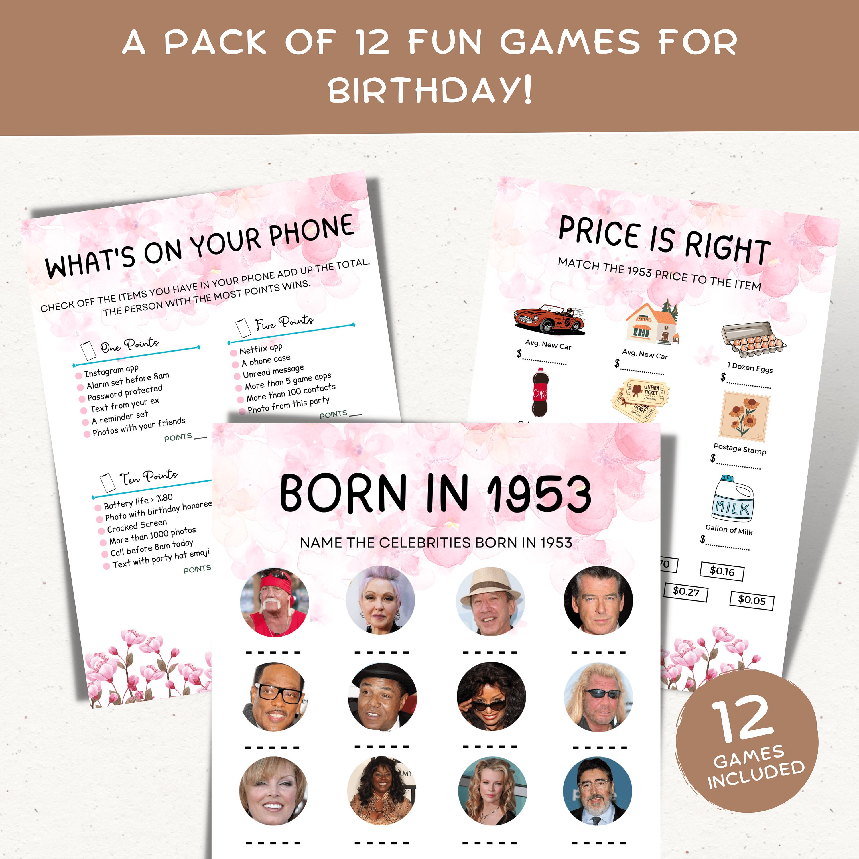 Flickback 1957 Trivia Playing Cards - Full 52-Card Deck With Historical Facts & Questions