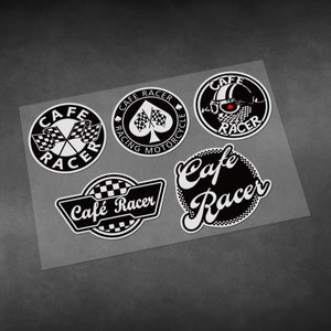 6 PEGATINAS NUMERO Cafe Racer scrambler vintage stickers moto autocollants  EUR 15,00 - PicClick ES