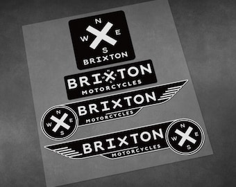 Moto auto adesivi di alta qualità Brixton serbatoio decalcomanie materiale in vinile