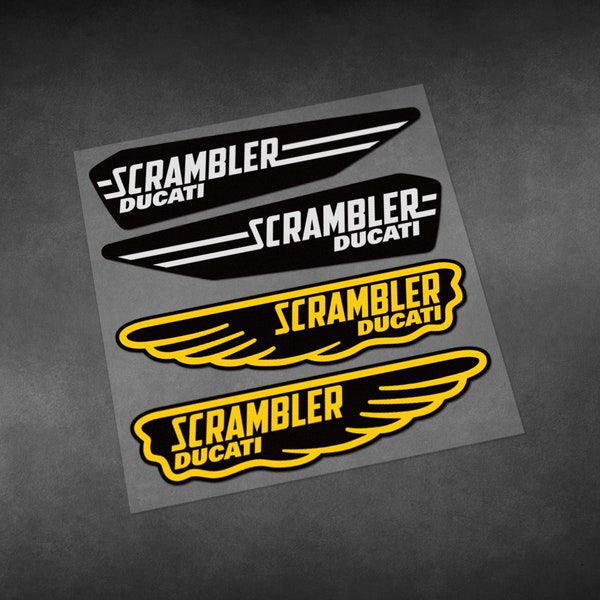 Motorcycle car high quality stickers ducati scrambler decals Vinyl Materia