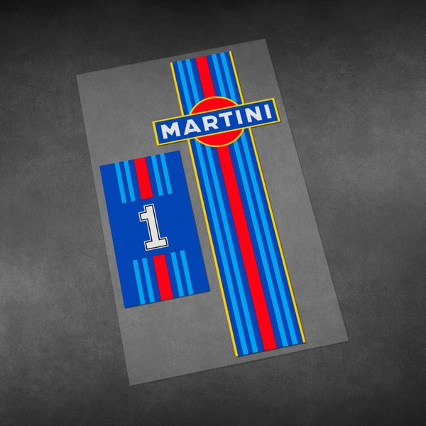 Martini Racing Decal Etsy