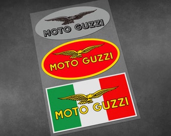 Pegatinas de alta calidad para coche y motocicleta, calcomanías para moto guzzi, Material de vinilo