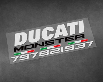 Motorcycle car high quality stickers ducati monster 797 821 937 decals Vinyl Material for tank