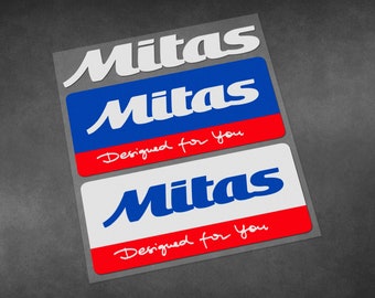 Motorcycle stickers mitas sponsor decals Vinyl Material for tire