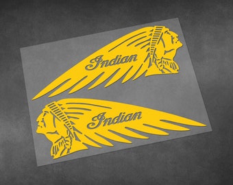 Motorfiets auto stickers van hoge kwaliteit indian scout decals Vinyl Materiaal voor tank