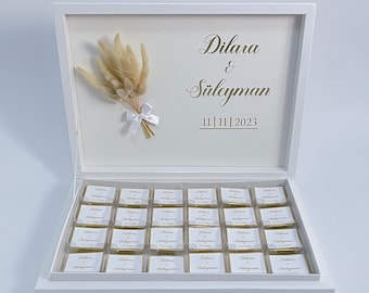 Personalized chocolate box - wedding favors, wedding gifts, wedding gifts, registry office gifts, wedding gifts, wedding gifts