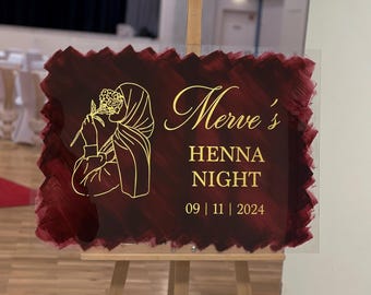 Acrylic Welcome Sign | Reception Sign | Reception Board for Kina