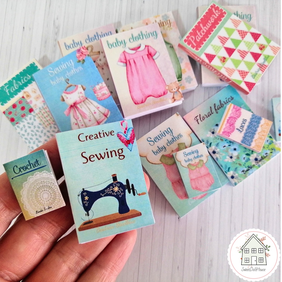 40 Printable Miniature Books Covers, Dollhouse Etsy