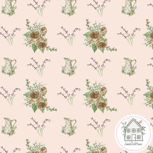 Printable Dollhouse Wallpaper A4 Digital Download,  Miniature  1:12 Scale/ Paper &quot;Sicilia&quot; 4 sheets (4 shades)