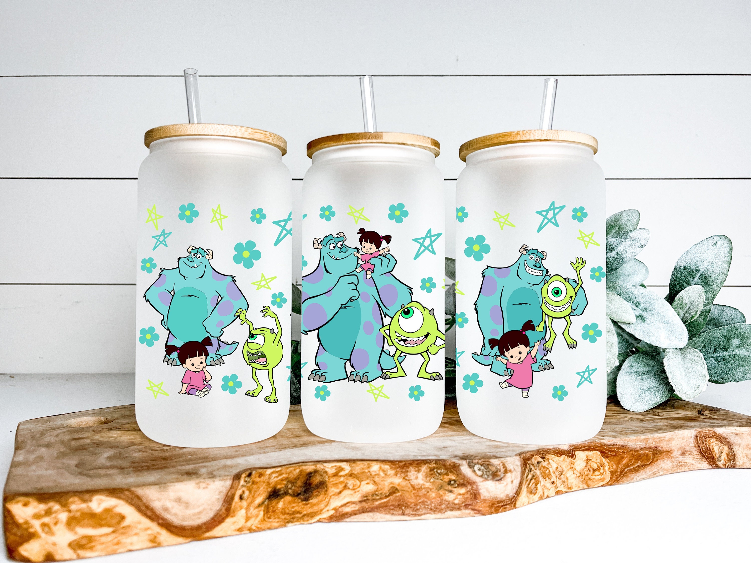 5 Little Monsters: Glass Cups with Color Changing Vinyl