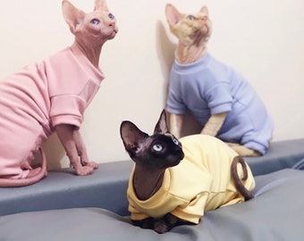 Sphynx Clothes Sphynx Pajamas Sphynx Jumper Sphynx Onesies Sphynx Kitten Clothes Warm Sphynx Cat Clothes Sphinx Clothes Sphynx Cat Sweater