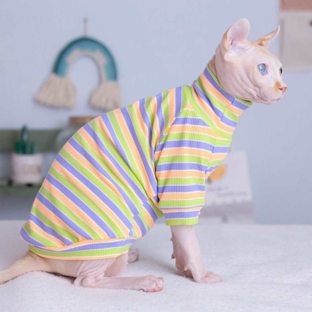 Sphynx Cat Clothes Sphynx Cat Tee Shirt Hairless Cat Clothes Sphynx