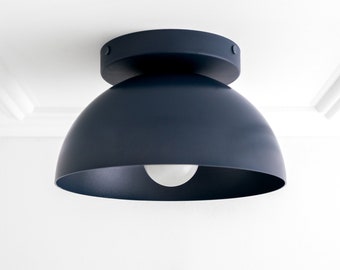 Blue Ceiling Light - 8in Dome Lighting - Decorative Lighting - Light Fixture - Lighting - Model No. 9105