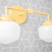 Blue Shade Coastal Bathroom Vanity Lighting You'll Love - View #4