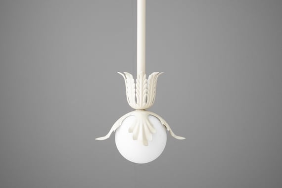 Pendant Light-Vintage Pendant Light-Floral Ceiling Light - Model No. 6950