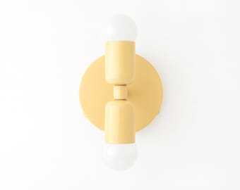 Yellow Wall Lamp - Yellow Sconce - Yellow Wall Light - Colored Sconce - Mod Lighting - Model No. 2660