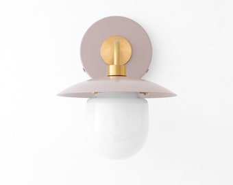 Mauve Sconce - Wall Sconce Light - Brass Lighting - Boho Lighting - Wall Lamp - Model No. 7039