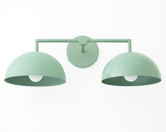 Vanity Light Fixture - Green Vanity Light - Vanity Lighting - Bathroom Lights - Wall Sconce - Model No. 6074