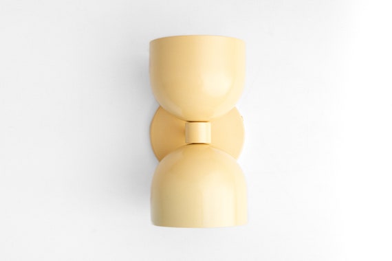 Yellow Sconce - Semi-Flush Sconce - Scandinavian Lamp - Colorful Lamp - Wall Lighting - Model No. 5641