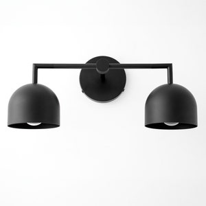 Black Vanity Light - Colored Wall Light - Vanity Light Fixture - Restroom Lighting - Model No. 8432