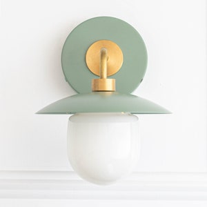 Modern Lighting - Brass Sconce - Colored Sconce - Sconce Lighting - Wall Lighting - Home Decor - Model No. 7039