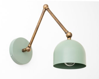 Adjustable Sconce - Wall Light - Scandinavian Light Fixture - Antique Brass Light - Articulating Lamps - Model No. 5998