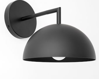 Black Dome Wall Sconce - Dome Light - Colored Wall Light - Wall Lighting - Wall Lamp - Model No. 6952