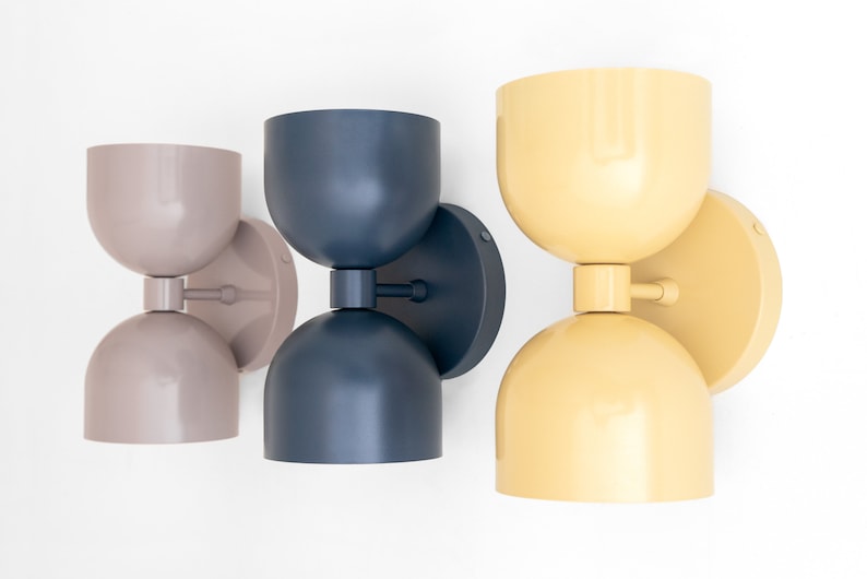 Yellow Sconce - Semi-Flush Sconce - Scandinavian Lamp - Colorful Lamp - Wall Lighting - Model No. 5641 image 2