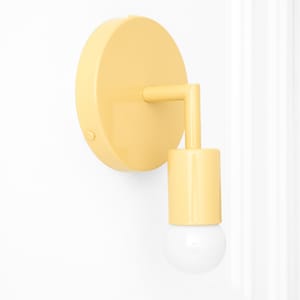 Yellow Sconce - Kids Room Sconce - Color Light Fixture - Minimalist Sconce - Wall Lamp - Model No. 5480