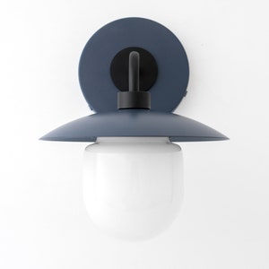 Coal Blue and Black Sconce - Entry Light - Modern Wall Sconce - Wall Light Fixture - Model No. 7039