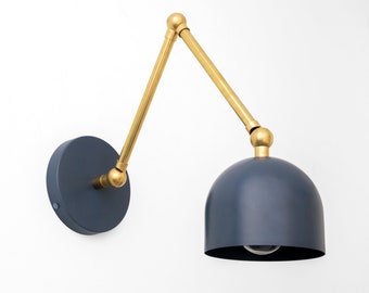 Brass Lighting - Articulating Light - Colored Wall Light - Modern Wall Sconce - Light Fixture - Model No. 5998