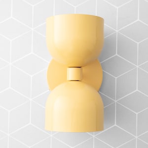 Yellow Sconce - Semi-Flush Sconce - Scandinavian Lamp - Colorful Lamp - Wall Lighting - Model No. 5641