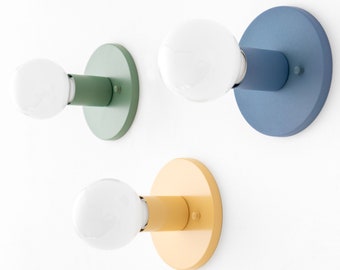 Colored Wall Light - Minimalist Lighting - Colored Sconce - Simple Light Fixture - Wall Lamp - Model No. 4460