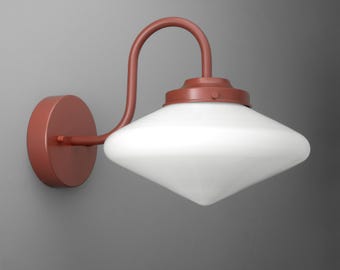 Sconce Light-Modern Wall Sconce-Diamond Glass Shade - Model No. 1019