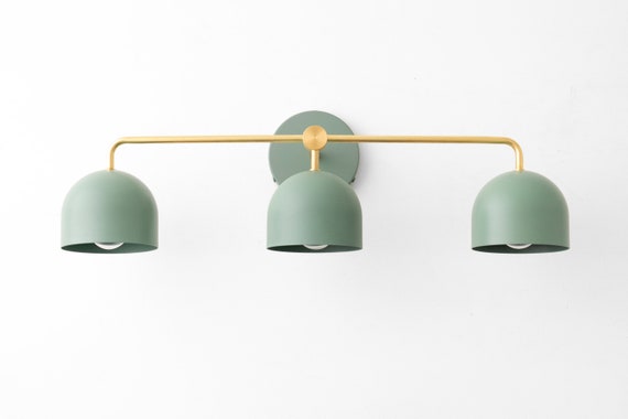 Green vanity light deals