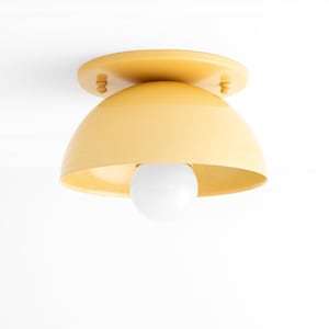Yellow Ceiling Light 6in Dome Light Colorful Lighting Light Fixture Home Decor Model No. 4812 image 1