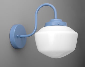 Sconce Light-Blue Wall Sconce-Modern Wall Lamp-Minimalist Sconce - Model No. 5446