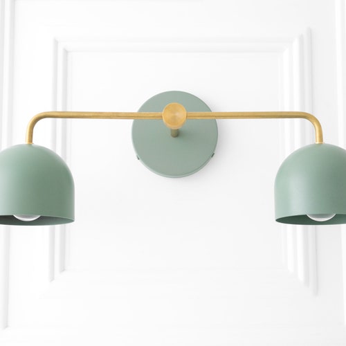 Vanity Light Colored Wall Light Showy Lamp Design Green Etsy
