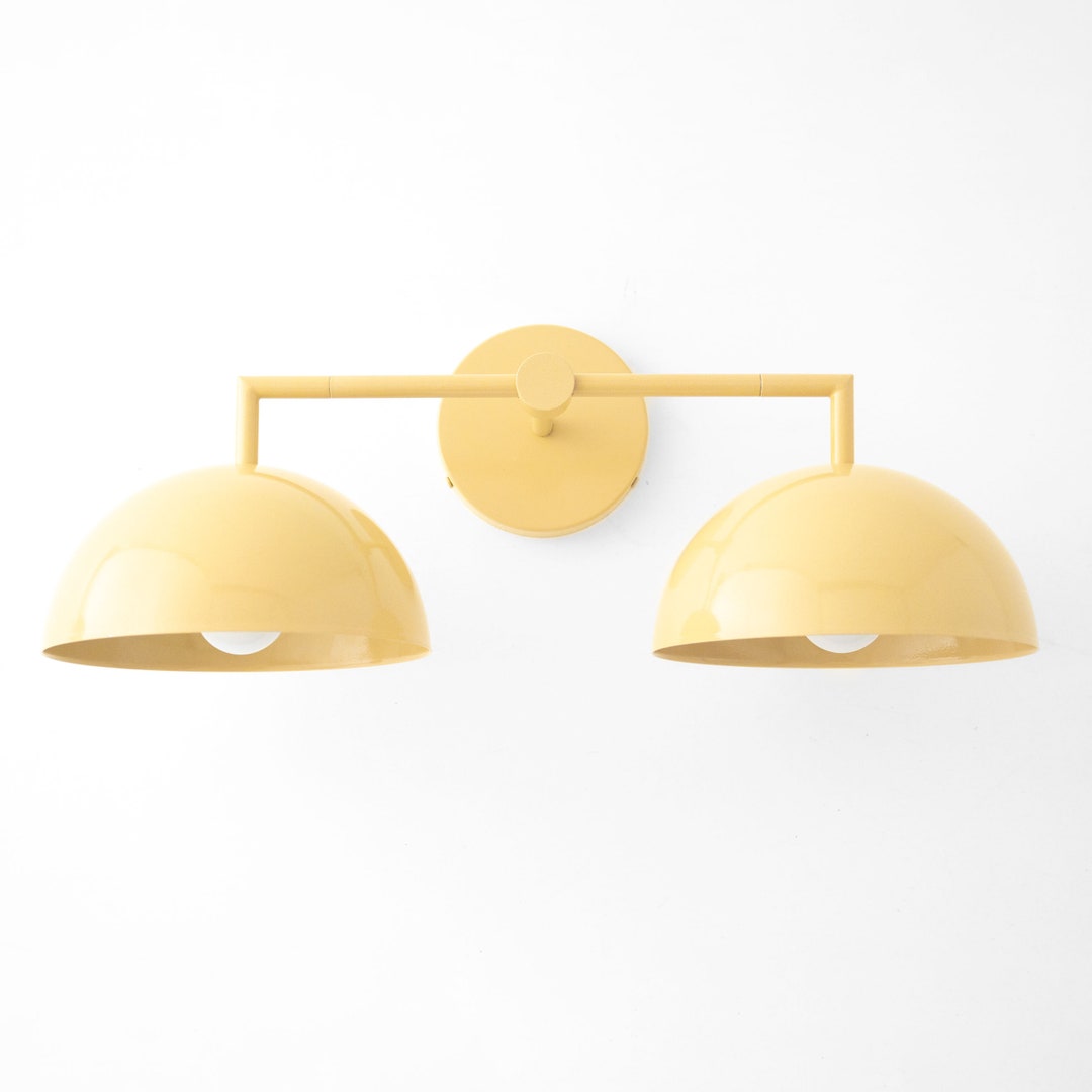 Vanity Light Fixture - Yellow Vanity Light - Vanity Lighting - Bathroom ...