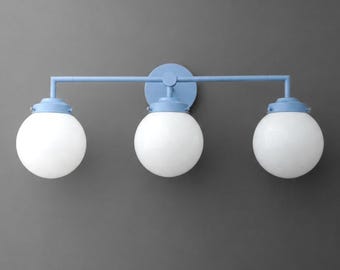 Vanity Light Light - Vanity Light - Bathroom Light - Blue Wall Light - Model No. 1120