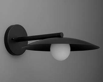Sconce Light-Modern Wall Lamp-Black Matte Sconce-Minimalist Sconce - Model No. 1090