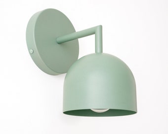 Earth Toned Sconce - Green Sconce - Scandinavian Inspired - Minimalist Sconce - Wall Fixture - Model No. 4250