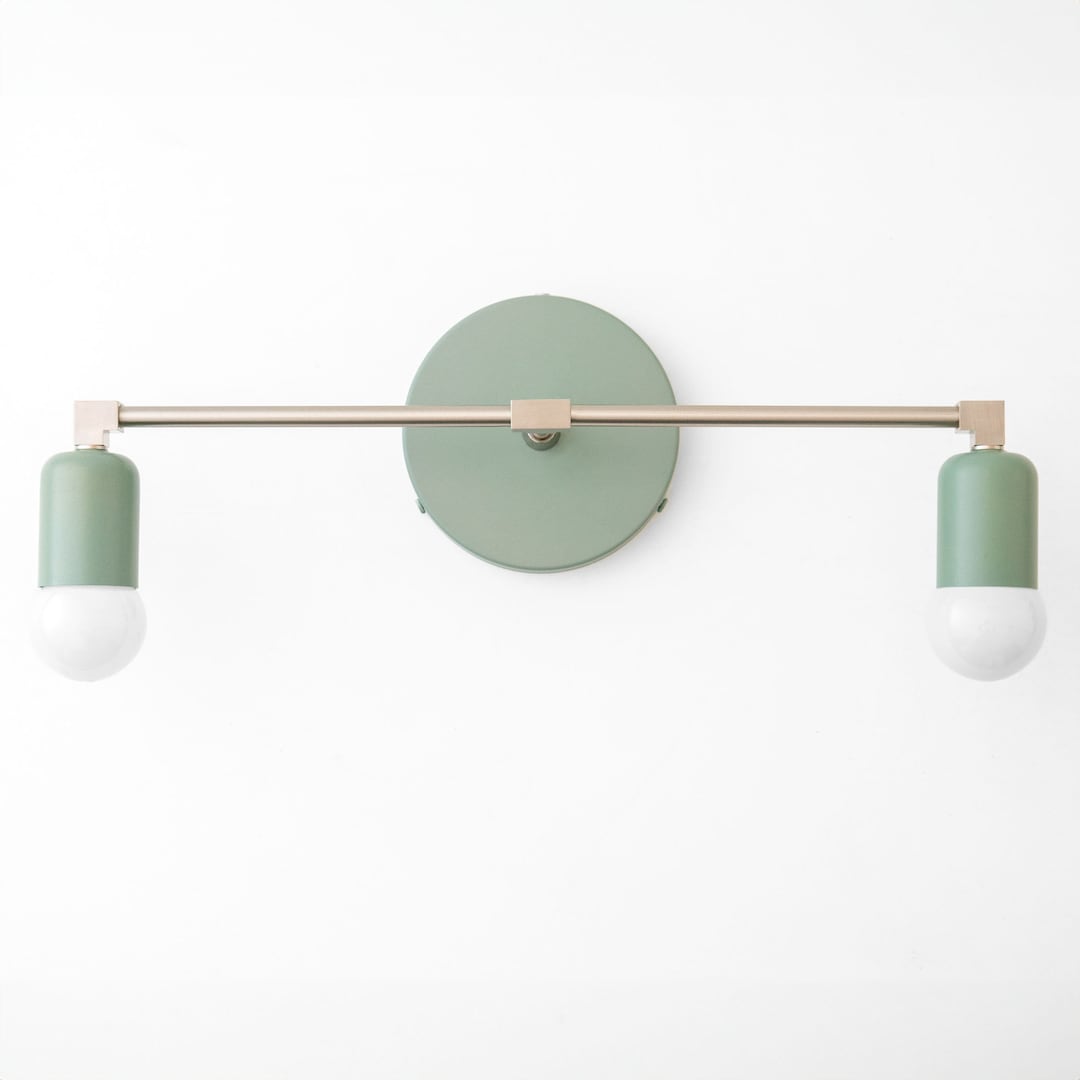 Brushed Nickel Vanity Light Colored Vanity Light Bathroom Lighting