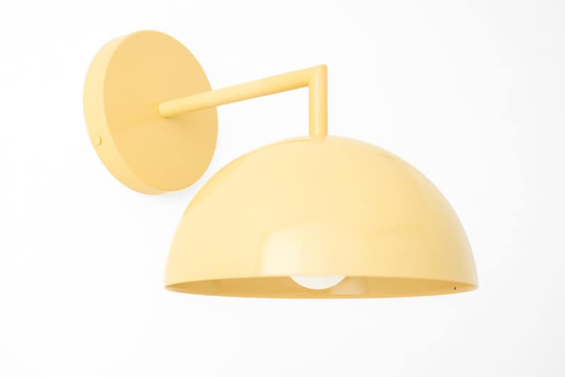 Dome Wall Sconce - Green Dome Light - Colored Wall Light - Wall Lamp - Home Decor - Model No. 6952 image 7