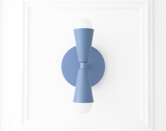 Periwinkle Sconce - Minimalist - Geometric Sconce - Blue Sconce - Modern Wall Sconce - Model No. 4717