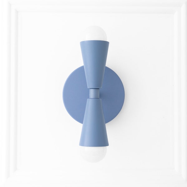 Periwinkle Sconce - Minimalist - Geometric Sconce - Blue Sconce - Modern Wall Sconce - Model No. 4717