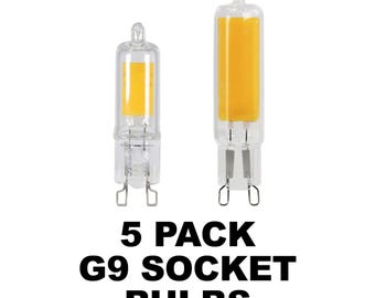 G9 Socket Bulbs - 5 Pack
