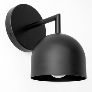 Matte Black Sconce - Minimalist Fixture - Wall Lighting - Pastel Lighting - Wall Sconce - Model No. 4250