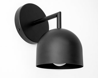 Matte Black Sconce - Minimalist Fixture - Wall Lighting - Pastel Lighting - Wall Sconce - Model No. 4250