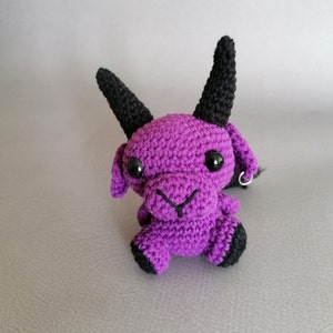 Goth Goat Crochet Doll